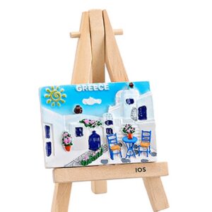 ΜΑΓΝΗΤΑΚΙ ΣΕ ΚΑΒΑΛΕΤΟ ΠΑΡΑΛΛΗΛΟΓΡΑΜΜΟ ΝΗΣΙΩΤΙΚΗ ΑΥΛΗ ''GREECE'' 12cm