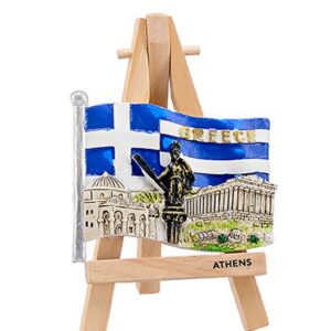 ΜΑΓΝΗΤΑΚΙ ΣΕ ΚΑΒΑΛΕΤΟ ΕΛΛΗΝΙΚΗ ΣΗΜΑΙΑ ΠΑΡΘΕΝΩΝΑΣ ''GREECE'' 12cm