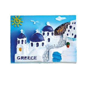 ΜΑΓΝΗΤΑΚΙ ΠΑΡΑΛΛΗΛΟΓΡΑΜΜΟ ΕΚΚΛΗΣΙΕΣ ''GREECE'' 7x5cm