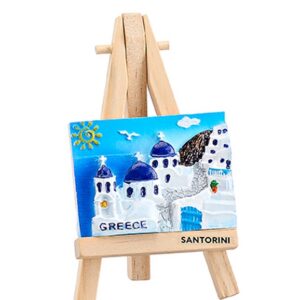 ΜΑΓΝΗΤΑΚΙ ΣΕ ΚΑΒΑΛΕΤΟ ΠΑΡΑΛΛΗΛΟΓΡΑΜΜΟ ΕΚΚΛΗΣΙΕΣ ''GREECE'' 12cm