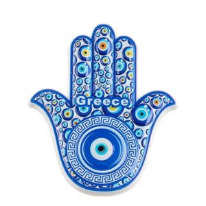 ΜΑΓΝΗΤΑΚΙ 3D ΧΕΡΙ ΤΗΣ ΦΑΤΙΜΑ ΜΕ ΜΑΤΑΚΙΑ ''GREECE'' 7x8cm