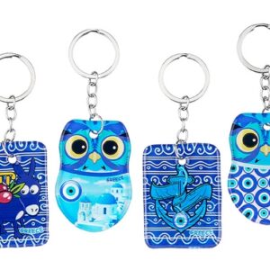 ΜΠΡΕΛΟΚ ΓΥΑΛΙΝΟ ''GREECE'' 6 ΣΧΕΔΙΩΝ 11cm