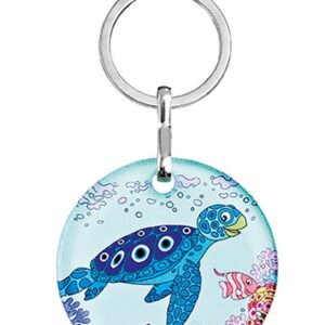 ΜΠΡΕΛΟΚ ΓΥΑΛΙΝΟ ΧΕΛΩΝΑ ''GREECE'' Φ5cm