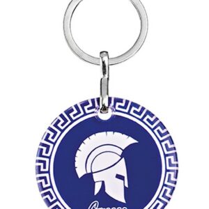 ΜΠΡΕΛΟΚ ΓΥΑΛΙΝΟ ΠΕΡΙΚΕΦΑΛΑΙΑ ''GREECE'' Φ5cm