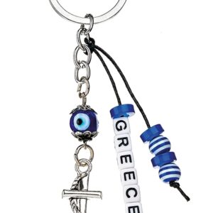 ΜΕΤΑΛΛΙΚΟ ΜΠΡΕΛΟΚ ΑΓΚΥΡΑ ''GREECE'' 12 cm