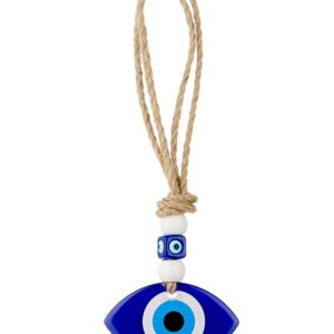 ΚΡΕΜΑΣΤΟ ΜΑΤΙ ΟΒΑΛ ΓΥΑΛΙΝΟ ΜΕ ΣΧΟΙΝΙ ''GREECE'' 6.5x4x19cm