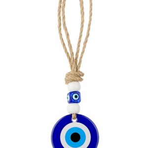 ΚΡΕΜΑΣΤΟ ΜΑΤΙ ΣΤΡΟΓΓΥΛΟ ΓΥΑΛΙΝΟ ΜΕ ΣΧΟΙΝΙ ''GREECE'' Φ5x18cm