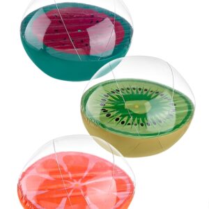 ΦΟΥΣΚΩΤΗ ΜΠΑΛΑ ΘΑΛΑΣΣΗΣ ΜΕ ΦΡΟΥΤΑ ΣΕ 3 ΣΧΕΔΙΑ 40cm