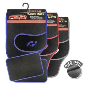 Πατάκια Αυτοκινήτου Μοκέτα 4τεμ (2 Μεγάλα 63x43cm+2 Μικρά 43x30cm) Homie 10867