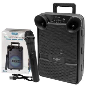 Καραόκε Σύστημα Ηχείο με 1 Μικρόφωνο Ηχείο: 36x23x19cm Μικρόφωνο: 24x5cm Homie 108518