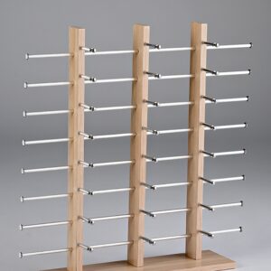 ΣΤΑΝΤ ΠΑΡΟΥΣΙΑΣΗΣ ΓΥΑΛΙΩΝ ΞΥΛΙΝΟ 24 ΘΕΣΕΩΝ 60x60cm