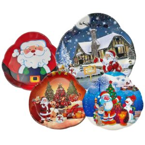 Πιατέλα Πλαστική Χριστουγεννιάτικη Φιγούρα 35x36cm Xmasfest 1131215