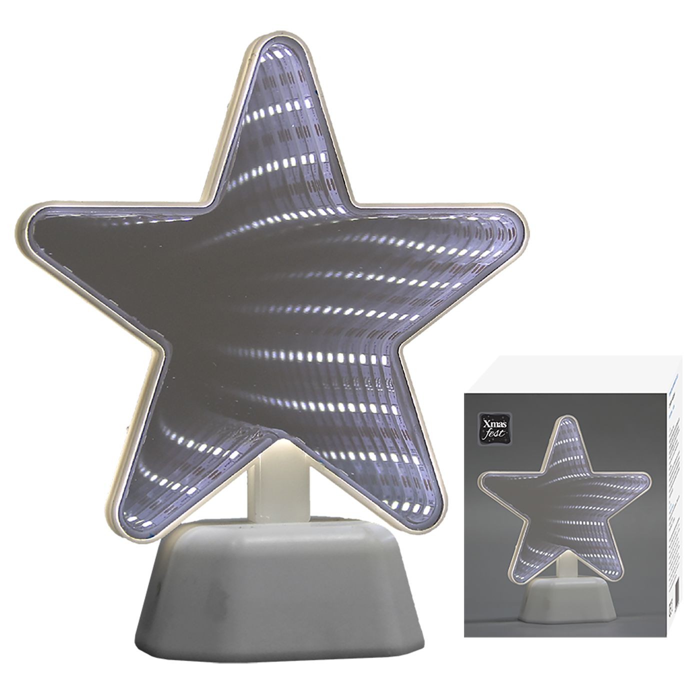 Αστέρι Καθρέφτης με 33 led 18x16x7cm Xmasfest 1132405 Αστέρι Καθρέφτης με 33 led 18x16x7cm Xmasfest 1132405