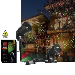 Προτζέκτορας Laser με Προγράμματα Καλύπτει Επιφάνεια 400+m2 Xmasfest 1132538