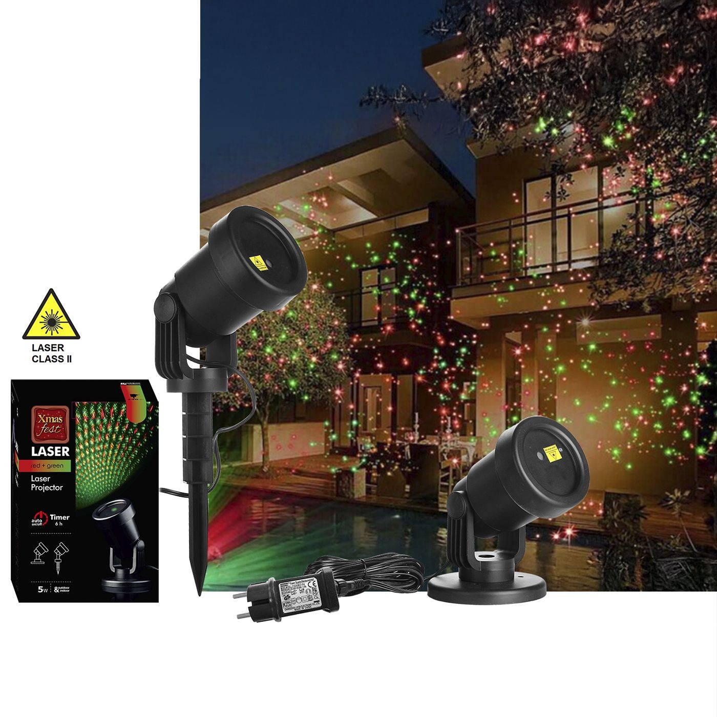 Προτζέκτορας Laser με Προγράμματα Καλύπτει Επιφάνεια 400+m2 Xmasfest 1132538 Προτζέκτορας Laser με Προγράμματα Καλύπτει Επιφάνεια 400+m2 Xmasfest 1132538