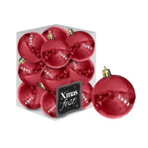 Μπάλες Περλέ Κόκκινες πακ=12τεμ φ4 ø4cm Xmasfest 1132561