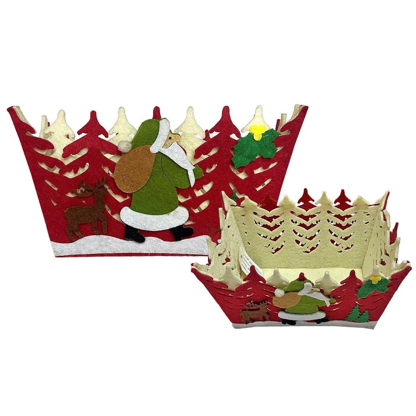 Καλάθι Τσόχινο Xmas Χωριό 20x15x11cm Xmasfest 1132724 Καλάθι Τσόχινο Xmas Χωριό 20x15x11cm Xmasfest 1132724