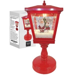 Φανάρι Vintage με Χιόνι και 4 Λειτουργίες 32x13x13cm Xmasfest 1133330