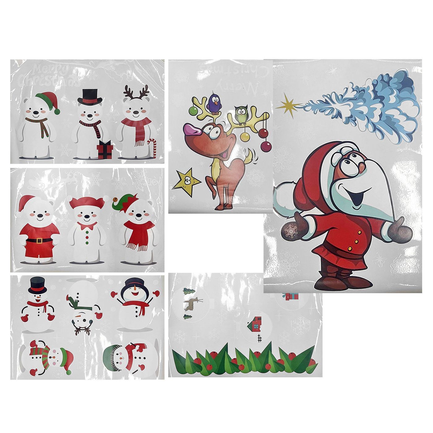 Αυτοκόλλητα Χριστουγεννιάτικα για Τζάμια 2 τεμ 50x35cm Xmasfest 1133417 Αυτοκόλλητα Χριστουγεννιάτικα για Τζάμια 2 τεμ 50x35cm Xmasfest 1133417