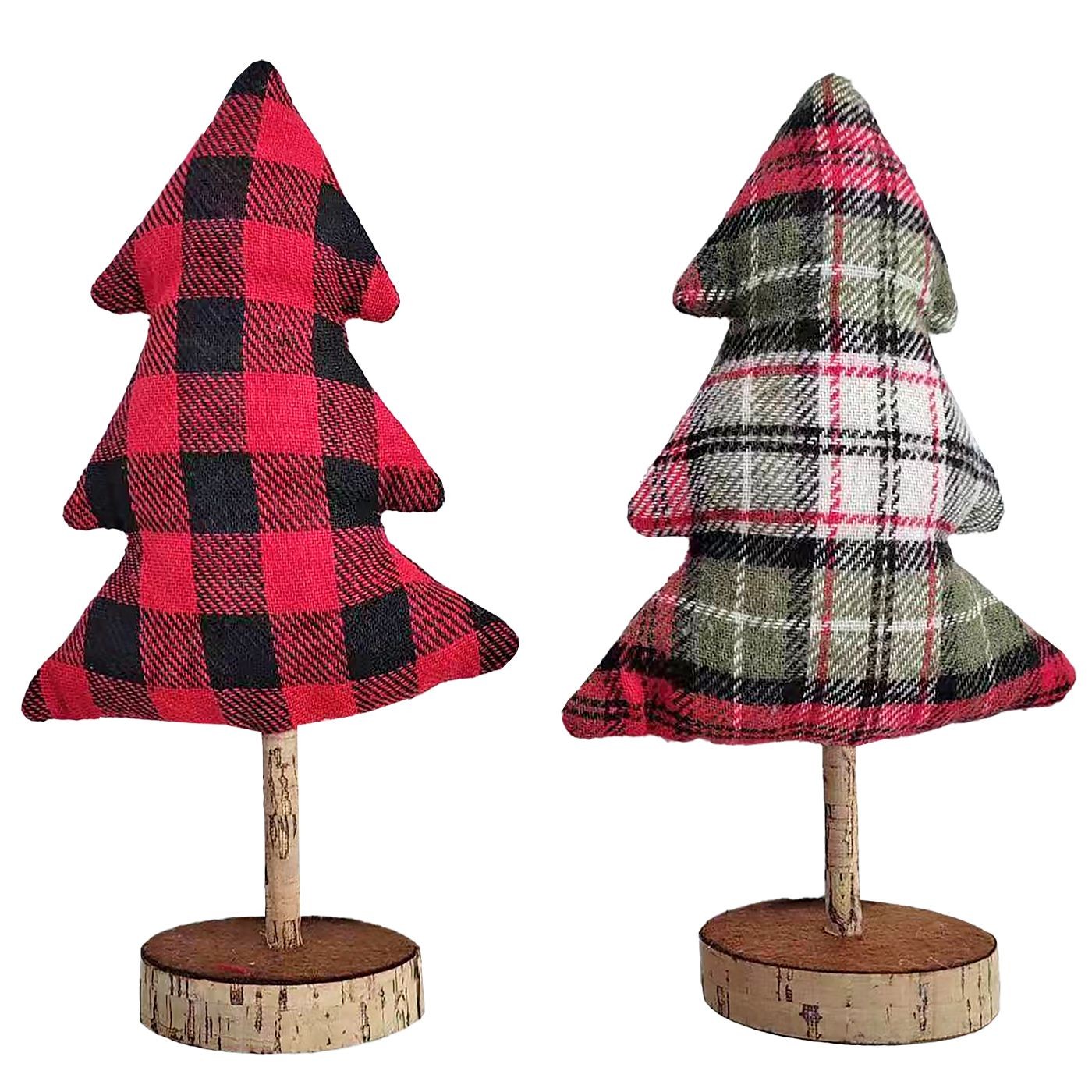 Χριστουγεννιάτικο Δέντρο Πάνινο με Ξύλινα Βάση 23x15cm Xmasfest 1133430 Χριστουγεννιάτικο Δέντρο Πάνινο με Ξύλινα Βάση 23x15cm Xmasfest 1133430