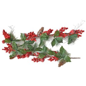 Γιρλάντα Χριστουγεννιάτικη με γκι Καρπούς και Κουκουνάρια 130cm Xmasfest 1133470
