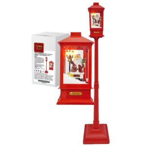 Φανάρι Επιδαπέδιο με Χιόνι και 4 Λειτουργίες 156x32x32cm Xmasfest 1133485