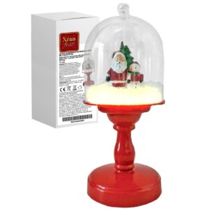 Φανάρι Χιονόμπαλα Επιτραπέζια Οβάλ με 4 Λειτουργίες 30x13x13cm Xmasfest 1133486