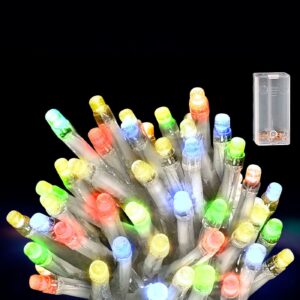 50 Λαμπάκια LED Μπαταρίας Πολύχρωμα σε Σειρά με Controller IP20 5