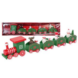 Τραινάκι Ξύλινο Χριστουγεννιάτικο 25x5