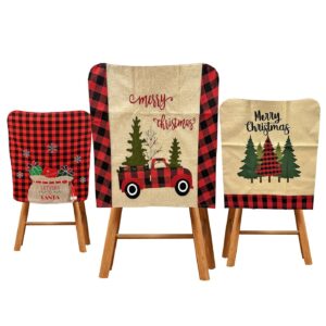 Κάλυμμα Καρέκλας Xmas Καρώ 49x47cm Xmasfest 1133624