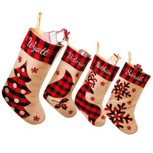 Μπότα Χριστουγέννων Καρώ Κόκκινη 48x28cm Xmasfest 1133640