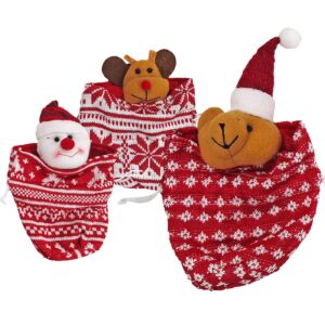 Τσαντάκι Πουγκί Μάλλινο Xmas 20x14cm Xmasfest 1133693