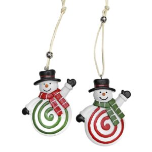 Στολίδι Polyresin Χιονάνθρωπος 8cm Xmasfest 1133753