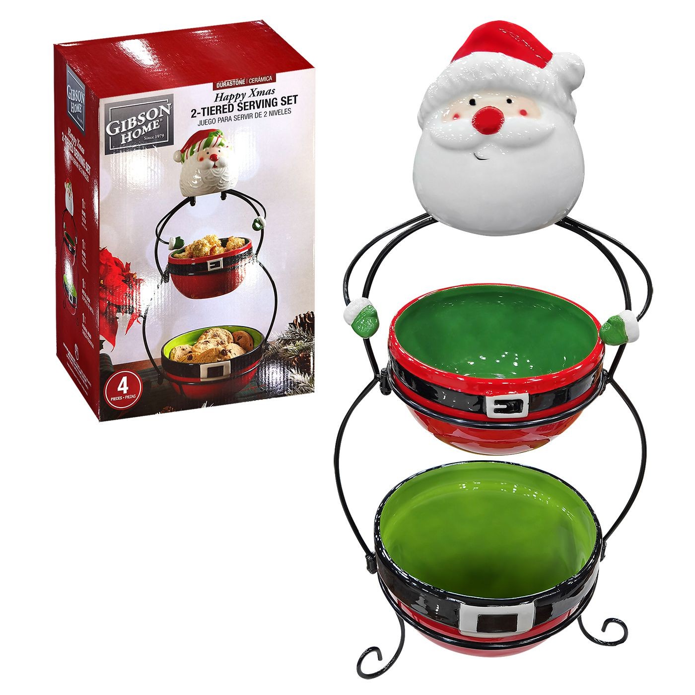 Σετ Άγιος & 2 Μπωλ σε Μεταλλική Βάση 50x26cm Xmasfest 1133861 Σετ Άγιος & 2 Μπωλ σε Μεταλλική Βάση 50x26cm Xmasfest 1133861