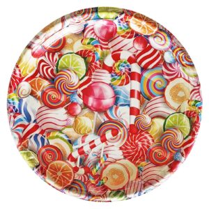 Δίσκος Πλαστικός Στρογγυλός Μπάλες-Καραμέλες ø32cm Xmasfest 1133870