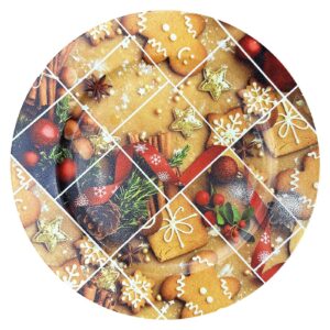 Πιατέλα Πλαστική Μπισκότα και Μπάλες ø31cm Xmasfest 1133874