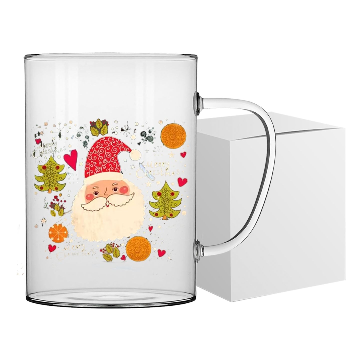 Κούπα Γυάλινη Borosilicate Άγιος Βασίλης 380ml Xmasfest 1133880 Κούπα Γυάλινη Borosilicate Άγιος Βασίλης 380ml Xmasfest 1133880