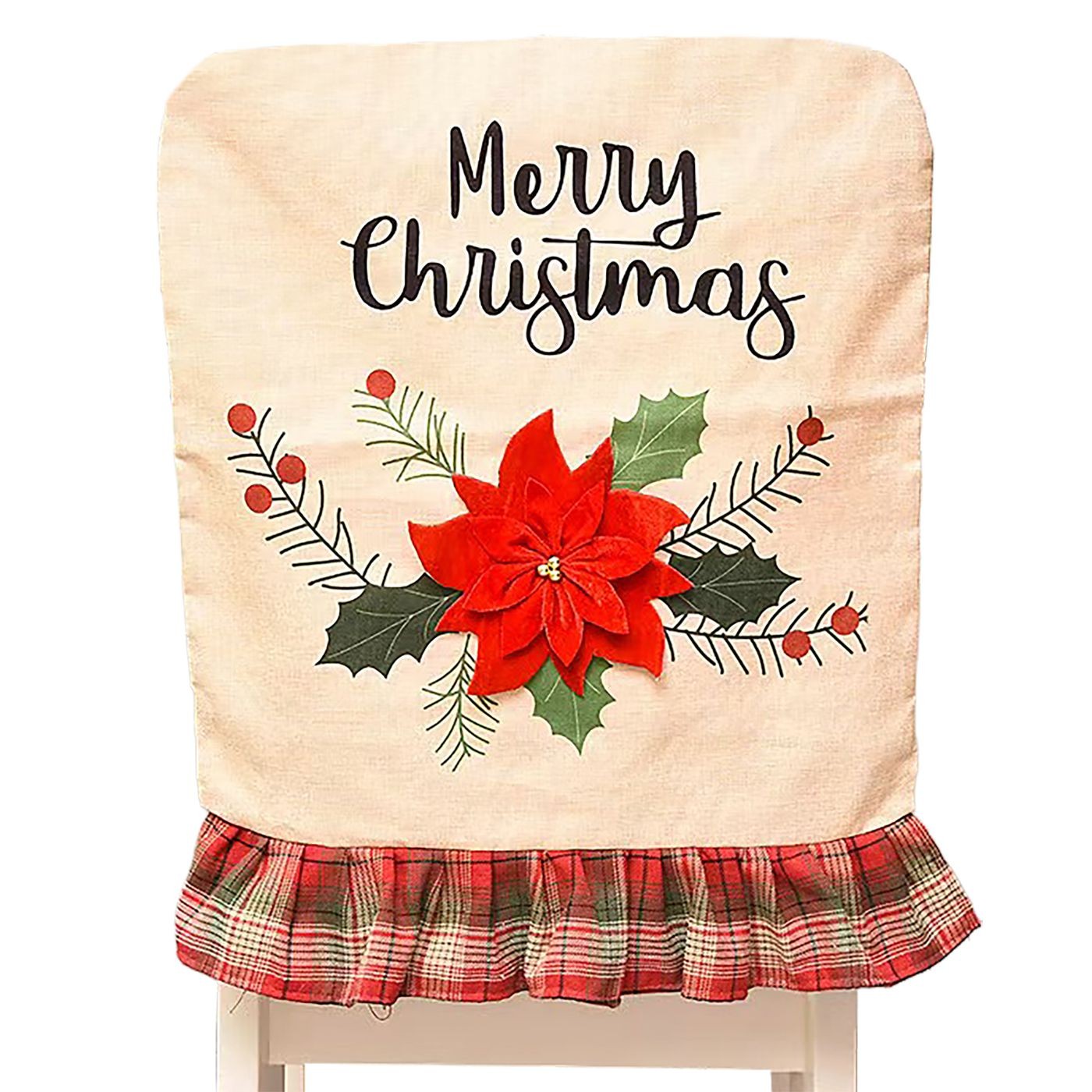 Κάλυμμα Πλάτης Καρέκλας Λινάτσα με 3D Αλεξανδρινό 54x49cm Xmasfest 1133957 Κάλυμμα Πλάτης Καρέκλας Λινάτσα με 3D Αλεξανδρινό 54x49cm Xmasfest 1133957