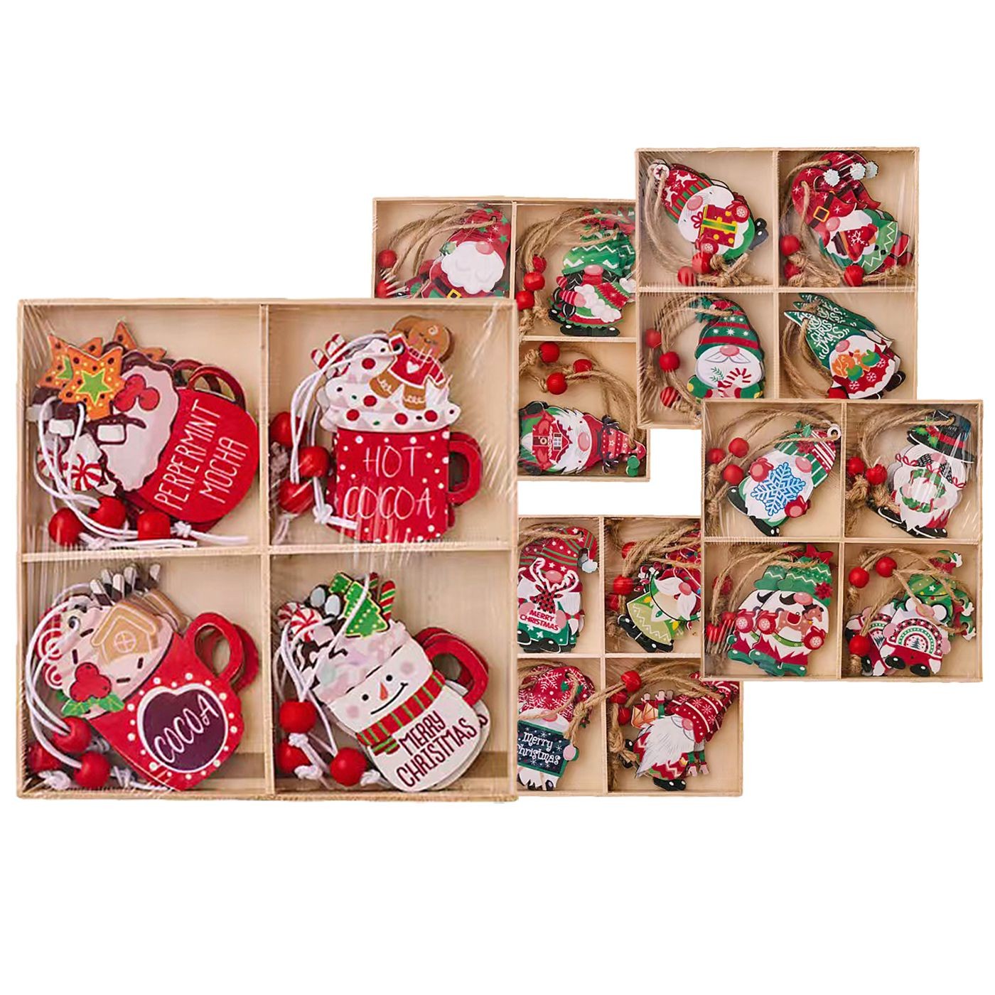 Στολίδια Ξύλινα Χριστουγεννιάτικες Φιγούρες Σετ=12 τεμ 6cm Xmasfest 1133984 Στολίδια Ξύλινα Χριστουγεννιάτικες Φιγούρες Σετ=12 τεμ 6cm Xmasfest 1133984