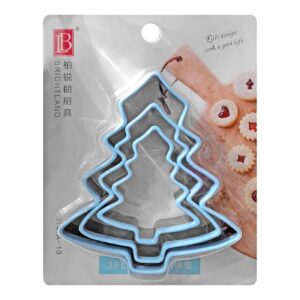 Κουπ πατ Μεταλλικά Δεντράκια σετ=3τεμ 7x6cm 9x8cm 12x10