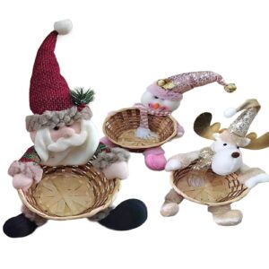 Καλάθι με Χριστουγεννιάτικη Πάνινη Φιγούρα 35x20cm Xmasfest 1134053