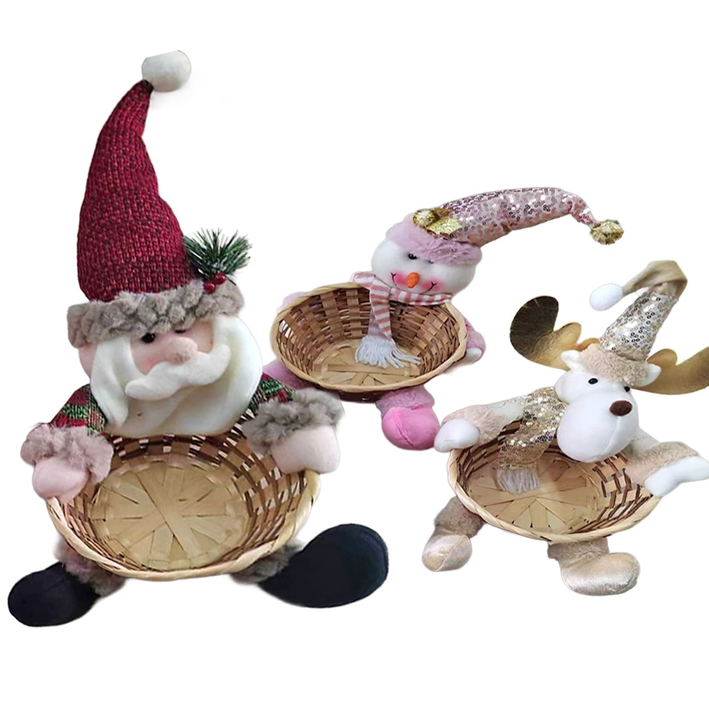 Καλάθι με Χριστουγεννιάτικη Πάνινη Φιγούρα 35x20cm Xmasfest 1134053 Καλάθι με Χριστουγεννιάτικη Πάνινη Φιγούρα 35x20cm Xmasfest 1134053