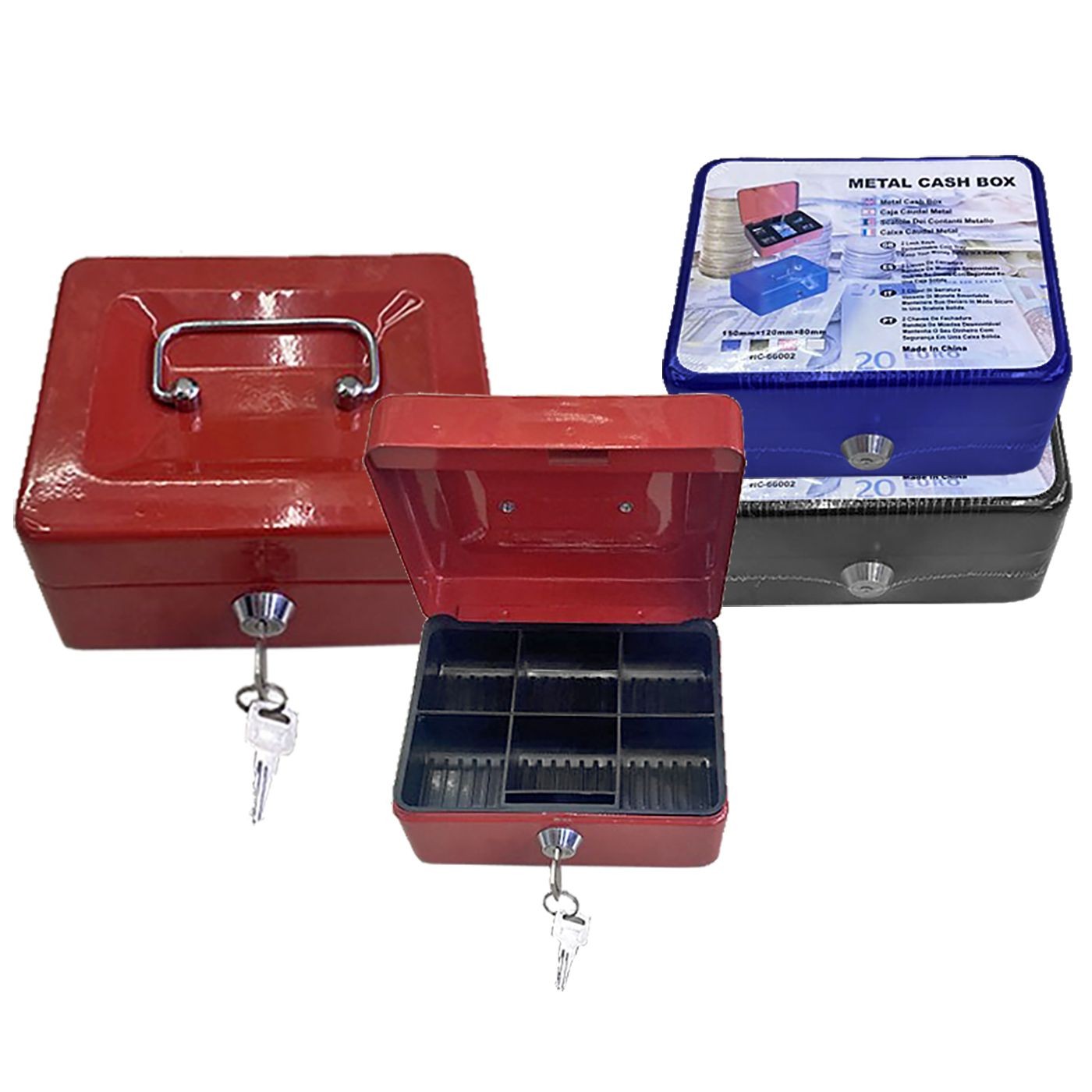 Κουτί Μεταλλικό Ταμείου με Κλειδαριά 15x12x8cm Homie 116876 Κουτί Μεταλλικό Ταμείου με Κλειδαριά 15x12x8cm Homie 116876