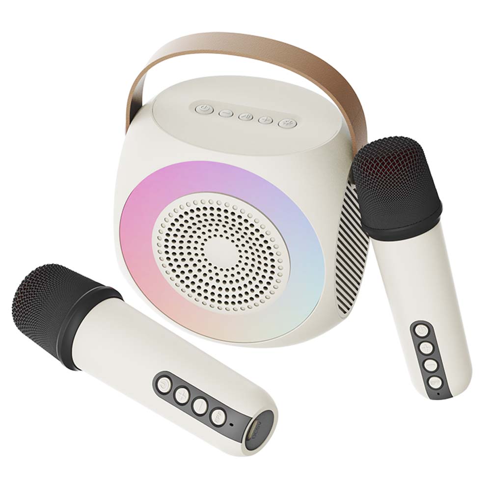 ATC-10 Ασύρματο Ηχείο Καραόκε Μπεζ (2 Μικρόφωνα) ATC-10 Ασύρματο Ηχείο Καραόκε Μπεζ (2 Μικρόφωνα) - Image 3