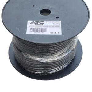 ATC-117 Στροφείο SFTP CAT7 CCA με PE Περίβλημα Μαύρο 100m