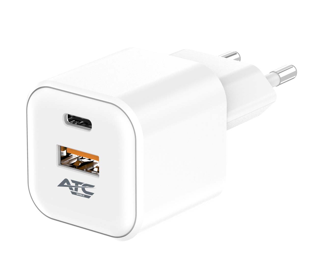 ATC-CHF15 Φορτιστής GaN Ταχείας Φόρτισης με 2 Θύρες USB-A & Type-C 20W ATC-CHF15 Φορτιστής GaN Ταχείας Φόρτισης με 2 Θύρες USB-A & Type-C 20W - Image 3