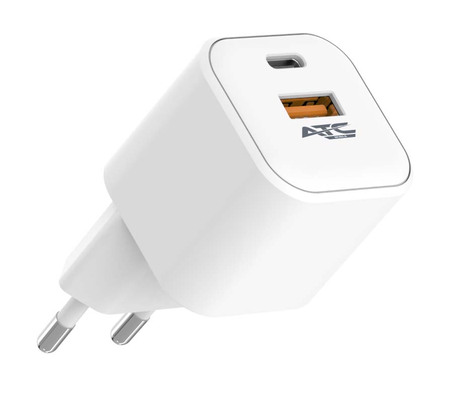 ATC-CHF15 Φορτιστής GaN Ταχείας Φόρτισης με 2 Θύρες USB-A & Type-C 20W ATC-CHF15 Φορτιστής GaN Ταχείας Φόρτισης με 2 Θύρες USB-A & Type-C 20W - Image 4
