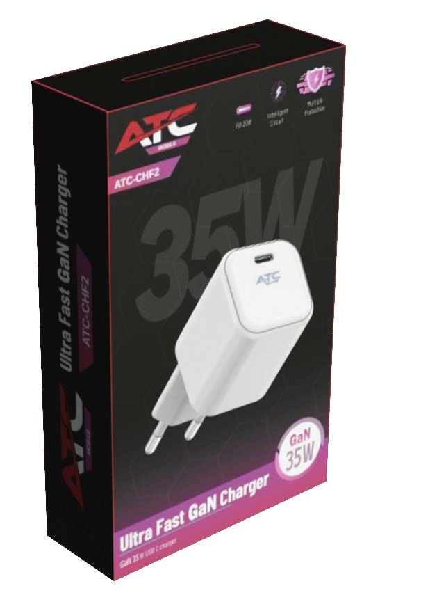 ATC-CHF2 Ultra Fast GaN Charger 35w White (Nano) ATC-CHF2 Ultra Fast GaN Charger 35w White (Nano) - Image 2