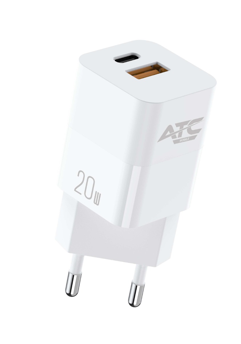 ATC-CHF5a Mini PD Fast Charger 20W Λευκό ATC-CHF5a Mini PD Fast Charger 20W Λευκό