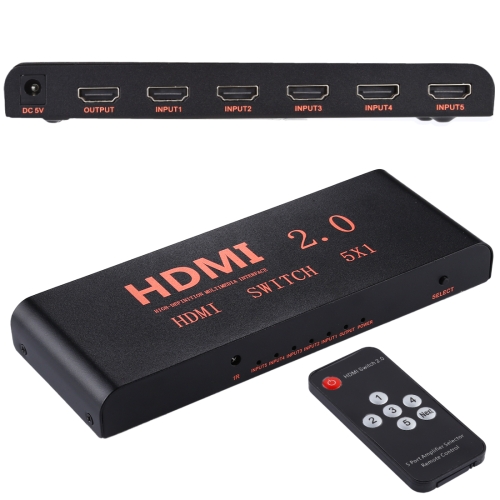 ATC HDMI Switch Metal 5 In / 1 Out 4K x 2K Remote ATC HDMI Switch Metal 5 In / 1 Out 4K x 2K Τηλ/ριο
